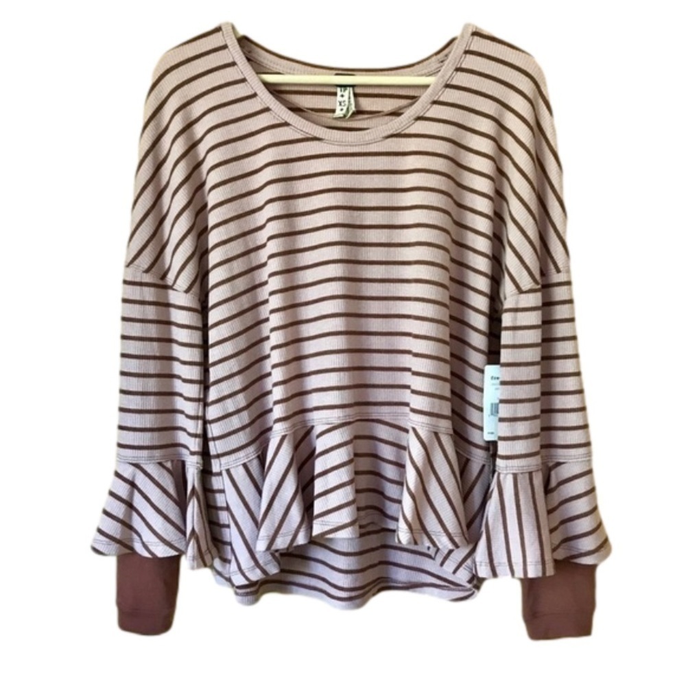 Free People We The Free Thermal Ruffled Top Size XS